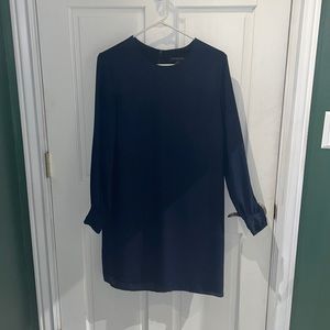 Navy long sleeve dress.